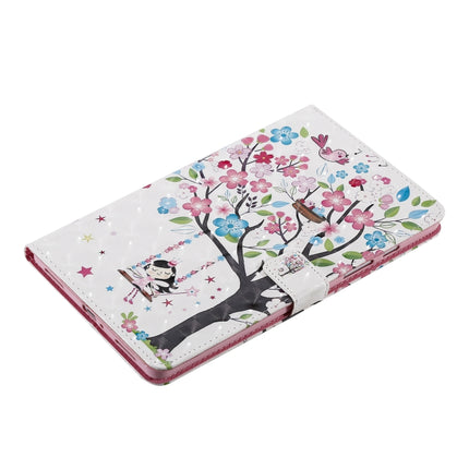 For Galaxy Tab A 8.0 (2019) T295/T290 3D Colored Drawing Horizontal Flip Leather Case with Holder & Card Slots & Wallet (Girl Under The Tree)-garmade.com