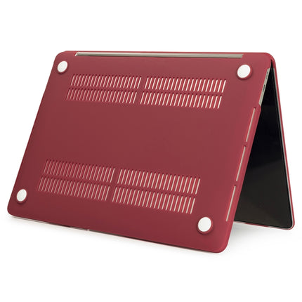 For Macbook Pro 16 inch Laptop Matte Style Protective Case(Wine Red)-garmade.com