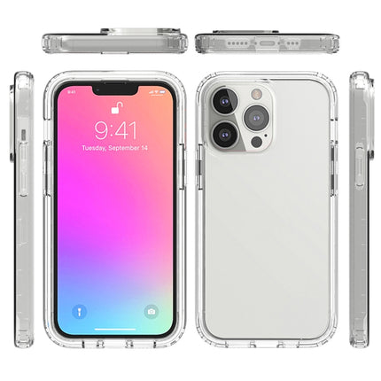 Shockproof High Transparency Two-color Gradual Change PC+TPU Candy Colors Protective Case For iPhone 13(Purple)-garmade.com