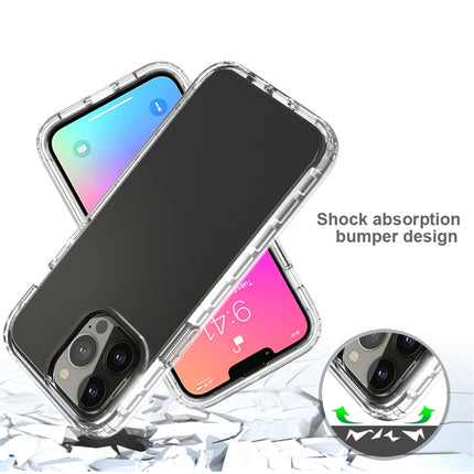 Shockproof High Transparency Two-color Gradual Change PC+TPU Candy Colors Protective Case For iPhone 13 Pro Max(Transparent)-garmade.com