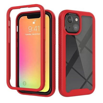 Starry Sky Solid Color Series Shockproof PC + TPU Protective Case For iPhone 13 mini(Red)-garmade.com