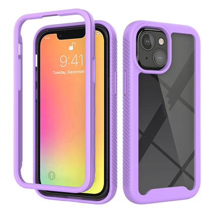 Starry Sky Solid Color Series Shockproof PC + TPU Protective Case For iPhone 13 mini(Purple)-garmade.com
