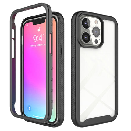 Starry Sky Solid Color Series Shockproof PC + TPU Protective Case For iPhone 13 Pro(Black)-garmade.com