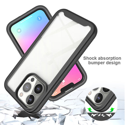 Starry Sky Solid Color Series Shockproof PC + TPU Protective Case For iPhone 13 Pro(Black)-garmade.com