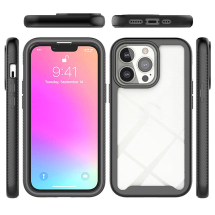 Starry Sky Solid Color Series Shockproof PC + TPU Protective Case For iPhone 13 Pro(Black)-garmade.com