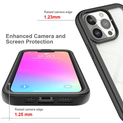 Starry Sky Solid Color Series Shockproof PC + TPU Protective Case For iPhone 13 Pro(Red)-garmade.com