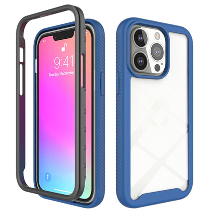 Starry Sky Solid Color Series Shockproof PC + TPU Protective Case For iPhone 13 Pro(Dark Blue)-garmade.com