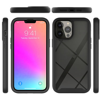 Starry Sky Solid Color Series Shockproof PC + TPU Protective Case For iPhone 13 Pro Max(Black)-garmade.com