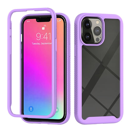 Starry Sky Solid Color Series Shockproof PC + TPU Protective Case For iPhone 13 Pro Max(Purple)-garmade.com