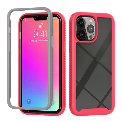Starry Sky Solid Color Series Shockproof PC + TPU Protective Case For iPhone 13 Pro Max(Light Red)-garmade.com