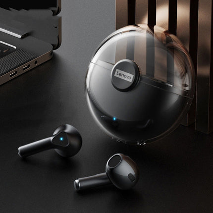 Lenovo LP80 Bluetooth 5.0 True Wireless Noise Reduction Music Bluetooth Earphone(Black)-garmade.com