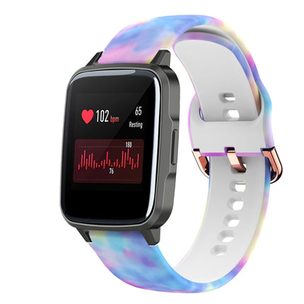 For Xiaomi Haylou LS01 Silicone Printing Replacement Strap Watchband(Candy)-garmade.com