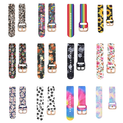 For Xiaomi Haylou LS01 Silicone Printing Replacement Strap Watchband(Candy)-garmade.com