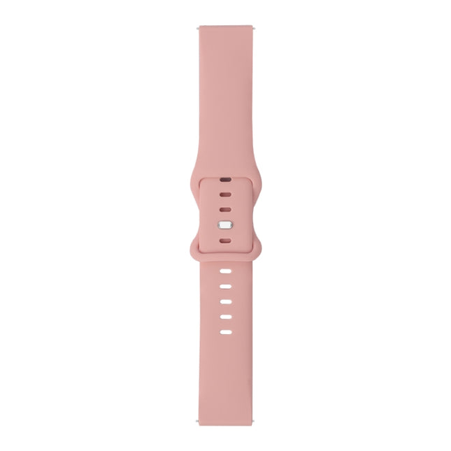 For Samsung Galaxy Watch 3 45mm 8-buckle Silicone Replacement Strap Watchband(Pink Sand)-garmade.com