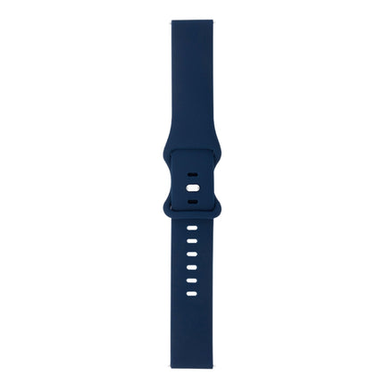 For Samsung Galaxy Watch 3 45mm 8-buckle Silicone Replacement Strap Watchband(Midnight Blue)-garmade.com