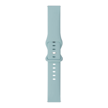 For Samsung Galaxy Watch 42mm 8-buckle Silicone Replacement Strap Watchband(Sky Blue)-garmade.com