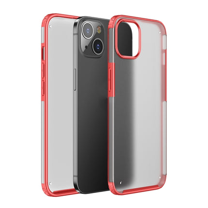 Four-corner Shockproof TPU + PC Protective Case For iPhone 13(Red)-garmade.com