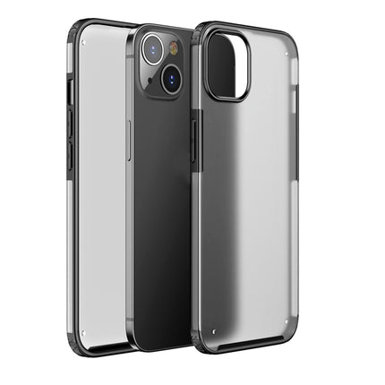 Four-corner Shockproof TPU + PC Protective Case For iPhone 13(Black)-garmade.com