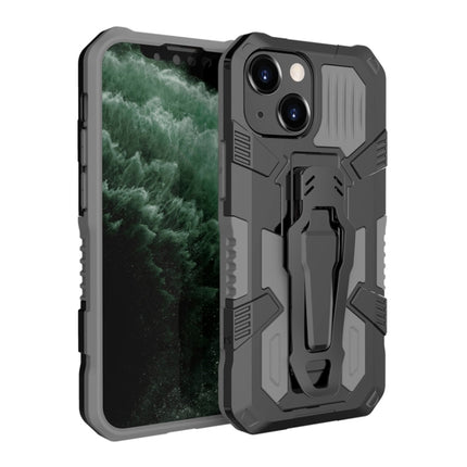Machine Armor Warrior Shockproof PC + TPU Protective Case For iPhone 13 mini(Grey)-garmade.com