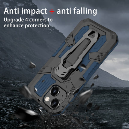 Machine Armor Warrior Shockproof PC + TPU Protective Case For iPhone 13 mini(Blue)-garmade.com