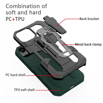 Machine Armor Warrior Shockproof PC + TPU Protective Case For iPhone 13 mini(Green)-garmade.com