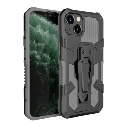 Machine Armor Warrior Shockproof PC + TPU Protective Case For iPhone 13(Grey)-garmade.com