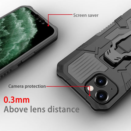 Machine Armor Warrior Shockproof PC + TPU Protective Case For iPhone 13(Grey)-garmade.com
