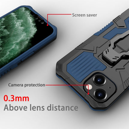 Machine Armor Warrior Shockproof PC + TPU Protective Case For iPhone 13(Blue)-garmade.com