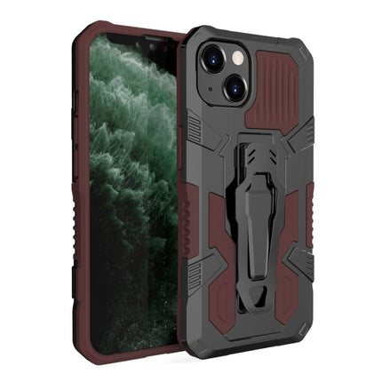 Machine Armor Warrior Shockproof PC + TPU Protective Case For iPhone 13(Brown)-garmade.com