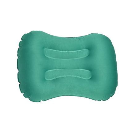 Outdoor Camping Trip Foldable Portable Inflatable Pillow Nap Waist Pillow, Specification:Press to Inflate(Emerald Green)-garmade.com