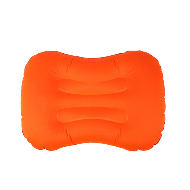 Outdoor Camping Trip Foldable Portable Inflatable Pillow Nap Waist Pillow, Specification:Inflate with Your Mouth(Orange)-garmade.com
