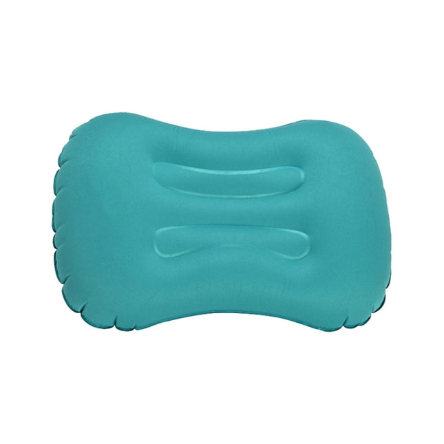 Outdoor Camping Trip Foldable Portable Inflatable Pillow Nap Waist Pillow, Specification:Inflate with Your Mouth(Peacock Blue)-garmade.com