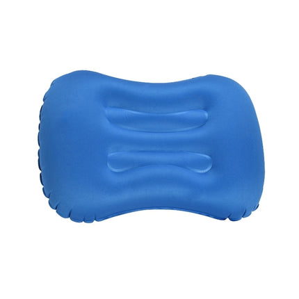 Outdoor Camping Trip Foldable Portable Inflatable Pillow Nap Waist Pillow, Specification:Inflate with Your Mouth(Dark Blue)-garmade.com