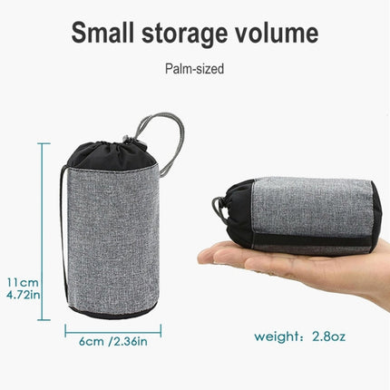 Outdoor Camping Trip Foldable Portable Inflatable Pillow Nap Waist Pillow, Specification:Inflate with Your Mouth(Double Ink Blue)-garmade.com