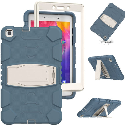 For Samsung Galaxy Tab A8.0 2019 T290 3-Layer Protection Screen Frame + PC + Silicone Shockproof Combination Case with Holder(Cornflower Blue)-garmade.com