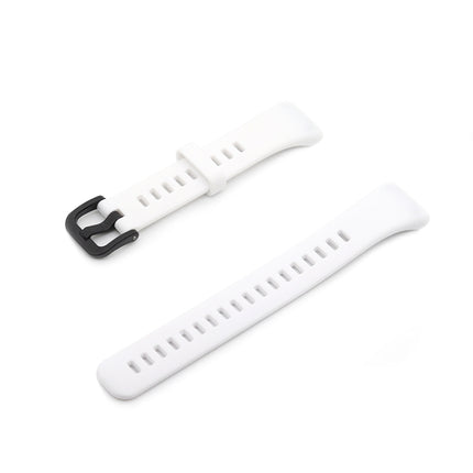 For Honor Band 6 Pure Color Silicone Replacement Strap Watchband(White)-garmade.com