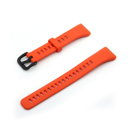 For Honor Band 6 Pure Color Silicone Replacement Strap Watchband(Orange Red)-garmade.com