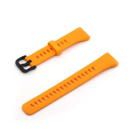 For Honor Band 6 Pure Color Silicone Replacement Strap Watchband(Orange)-garmade.com