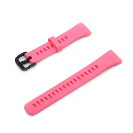 For Honor Band 6 Pure Color Silicone Replacement Strap Watchband(Pink)-garmade.com
