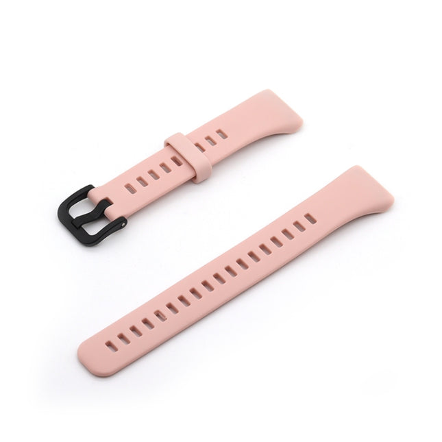 For Honor Band 6 Pure Color Silicone Replacement Strap Watchband(Coral Pink)-garmade.com