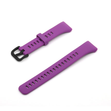 For Honor Band 6 Pure Color Silicone Replacement Strap Watchband(Purple)-garmade.com