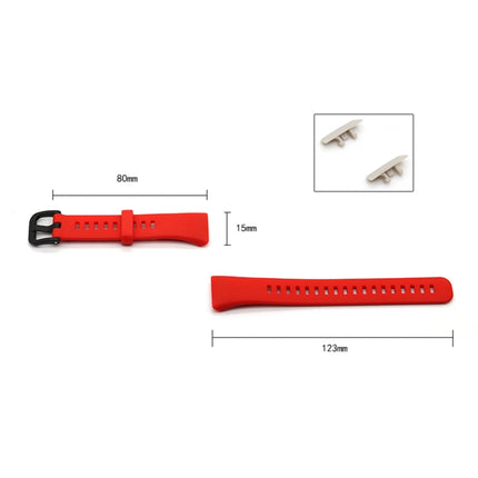 For Honor Band 6 Pure Color Silicone Replacement Strap Watchband(Orange Red)-garmade.com