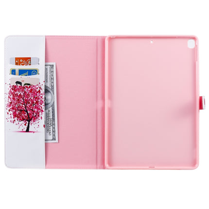 For iPad 10.2 / Pro 10.5 / Air 2019 3D Colored Drawing Horizontal Flip Leather Case with Holder & Card Slots & Wallet & Sleep / Wake-up Function(Color Tree)-garmade.com