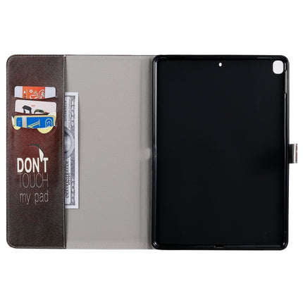 For iPad 10.2 / Pro 10.5 / Air 2019 3D Colored Drawing Horizontal Flip Leather Case with Holder & Card Slots & Wallet & Sleep / Wake-up Function(Eye)-garmade.com