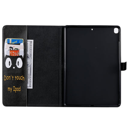 For iPad 10.2 / Pro 10.5 / Air 2019 3D Colored Drawing Horizontal Flip Leather Case with Holder & Card Slots & Wallet & Sleep / Wake-up Function(Cat Ears)-garmade.com