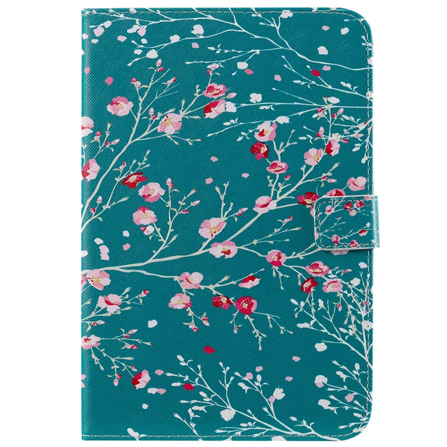 For iPad Mini 2019 & 4 & 3 & 2 & 1 3D Colored Drawing Horizontal Flip Leather Case with Holder & Card Slots & Wallet & Sleep / Wake-up Function(Apricot Tree)-garmade.com