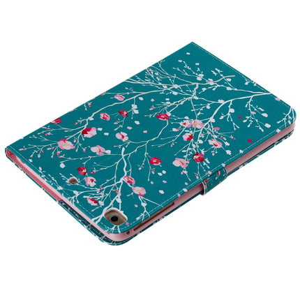 For iPad Mini 2019 & 4 & 3 & 2 & 1 3D Colored Drawing Horizontal Flip Leather Case with Holder & Card Slots & Wallet & Sleep / Wake-up Function(Apricot Tree)-garmade.com