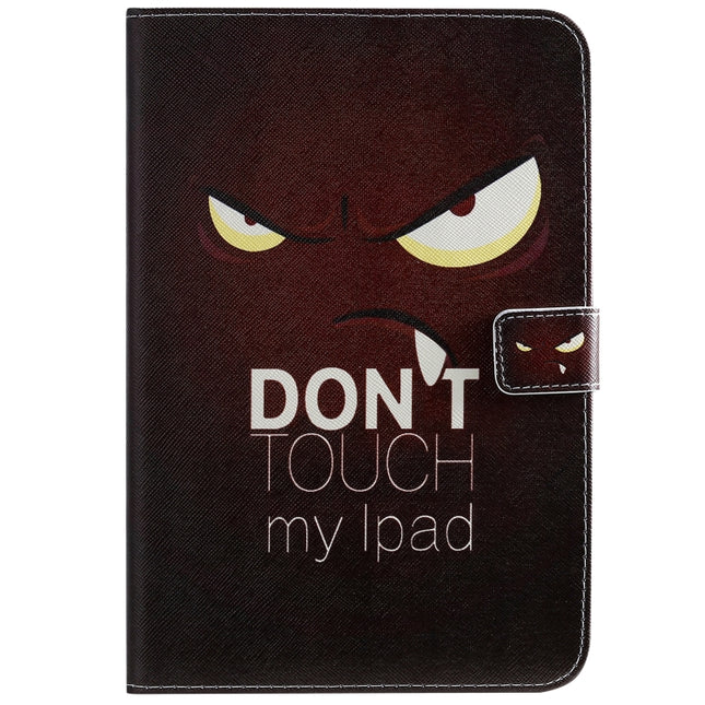 For iPad Mini 2019 & 4 & 3 & 2 & 1 3D Colored Drawing Horizontal Flip Leather Case with Holder & Card Slots & Wallet & Sleep / Wake-up Function(Eye)-garmade.com