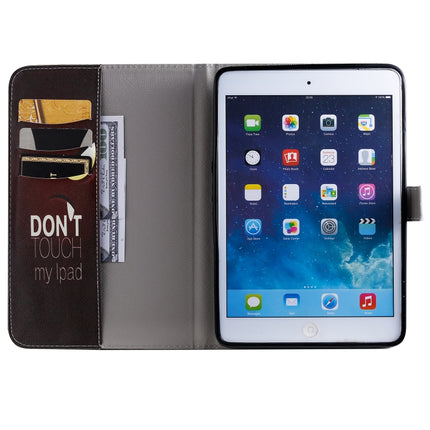 For iPad Mini 2019 & 4 & 3 & 2 & 1 3D Colored Drawing Horizontal Flip Leather Case with Holder & Card Slots & Wallet & Sleep / Wake-up Function(Eye)-garmade.com