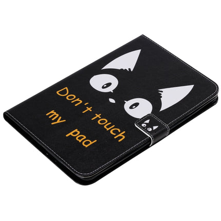 For iPad Mini 2019 & 4 & 3 & 2 & 1 3D Colored Drawing Horizontal Flip Leather Case with Holder & Card Slots & Wallet & Sleep / Wake-up Function(Cat Ears)-garmade.com